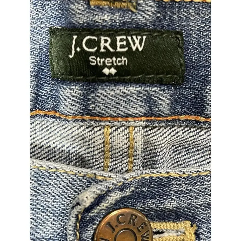 J. Crew Women’s Matchstick Jeans Medium Wash Straight Fit Mid Rise 30W 31L
